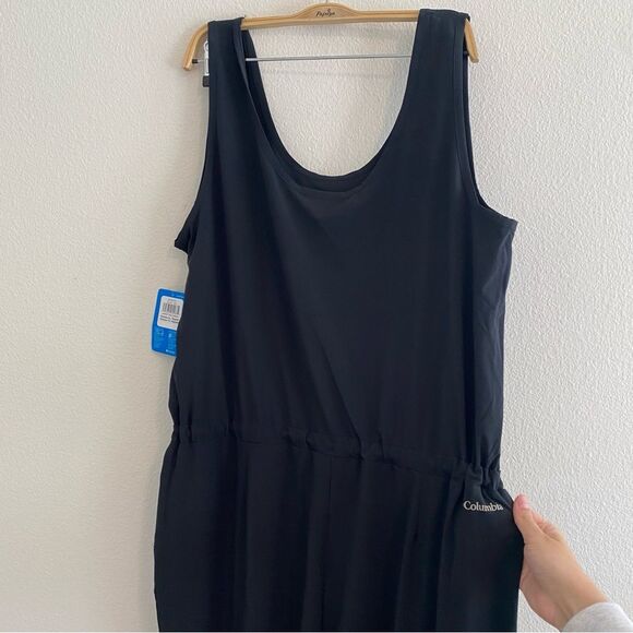 NWT Columbia Anytime Black Tank Jumpsuit Size XL - Picture 4 of 10